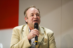 Bruce Wood of Cosworth talks to Henry-Hope Frost on the Autosport stage