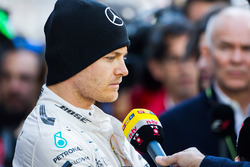 Nico Rosberg, Mercedes AMG F1 im Gespräch mit der Presse
