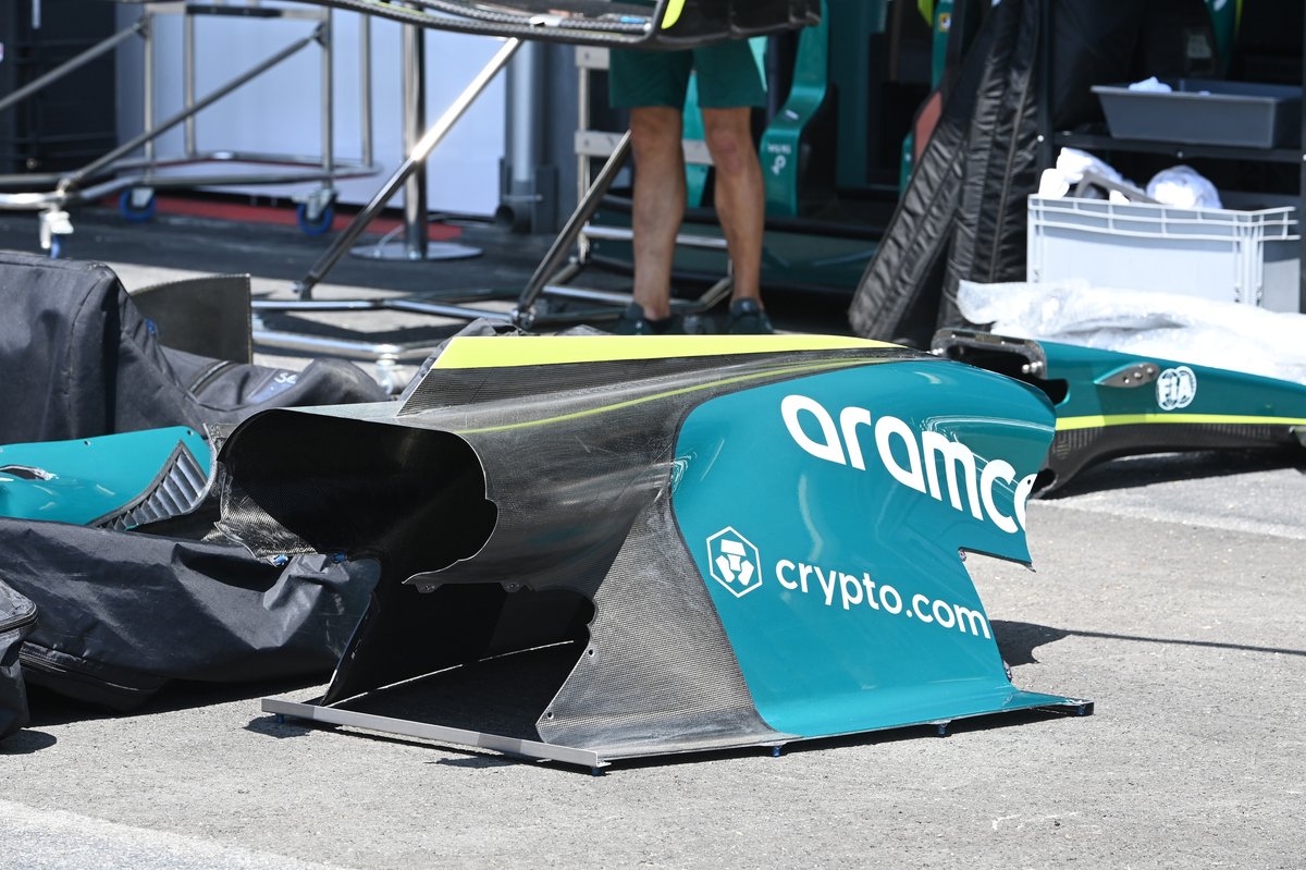 Detalle técnico del Aston Martin AMR22