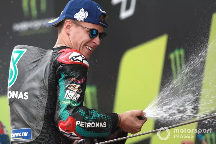 Podio: ganador Fabio Quartararo, Petronas Yamaha SRT