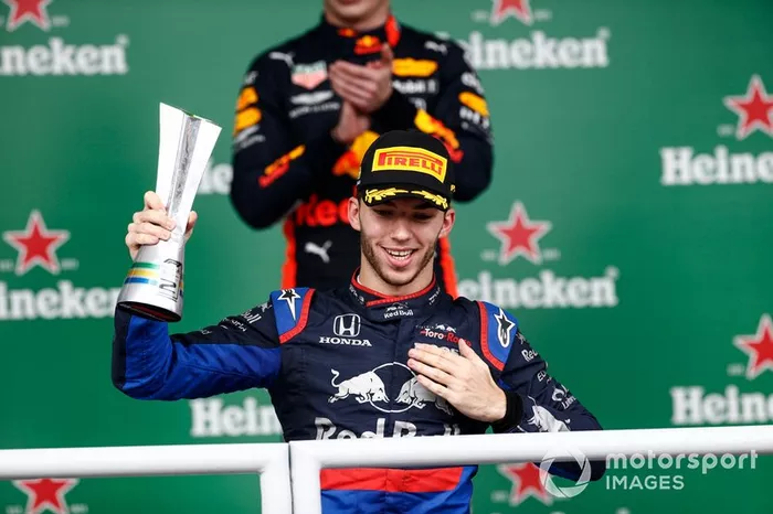 Podio: segundo lugar Pierre Gasly, Toro Rosso