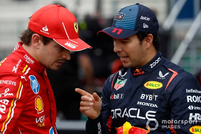 Charles Leclerc, Scuderia Ferrari, Sergio Pérez, Red Bull Racing