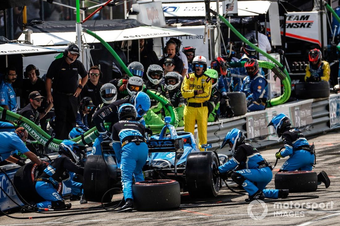 Christian Rasmussen, Ed Carpenter Racing Chevrolet, parada en boxes
