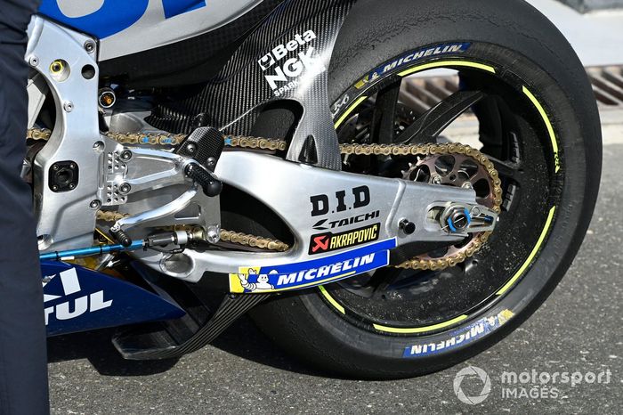 Detalle de la moto de Suzuki para 2021