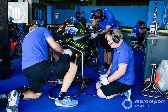 Detalle de la bicicleta Trackhouse Racing