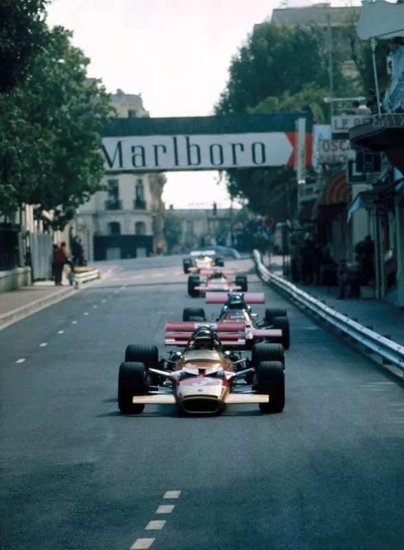 Jochen Rindt, Lotus Cosworth 49C, Piers Courage, Williams De Tomaso 505, Jo Siffert, March Cosworth 701, Bruce McLaren, McLaren Cosworth M14A