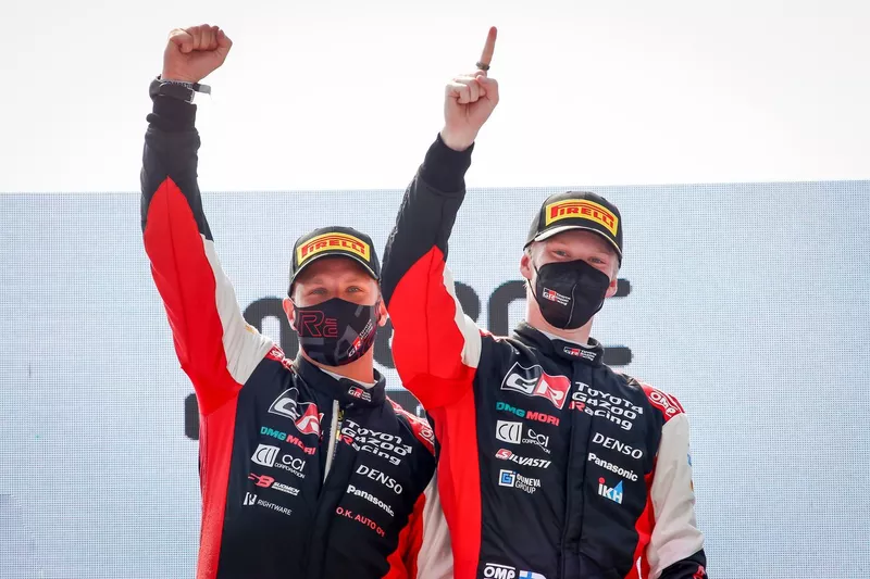 Ganador Kalle Rovanperä, Jonne Halttunen, Toyota Gazoo Racing WRT Toyota Yaris WRC