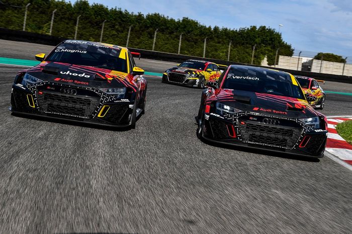 Gilles Magnus, Nathanaël Berthon, Frédéric Vervisch, Tom Coronel, Comtoyou Team Audi Sport, Audi RS 3 LMS TCR