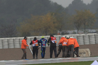 Andrea Iannone, Team Suzuki MotoGP après sa chute