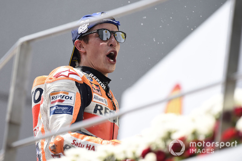 Podio: ganador de la carrera Marc Marquez, Repsol Honda Team