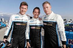 Nicky Catsburg, Thed Björk, Nestor Girolami, Polestar Cyan Racing, Volvo S60 Polestar después de la 