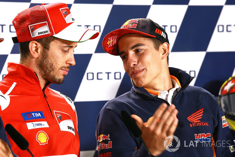 Andrea Dovizioso, Ducati Team, Marc Marquez, Repsol Honda Team