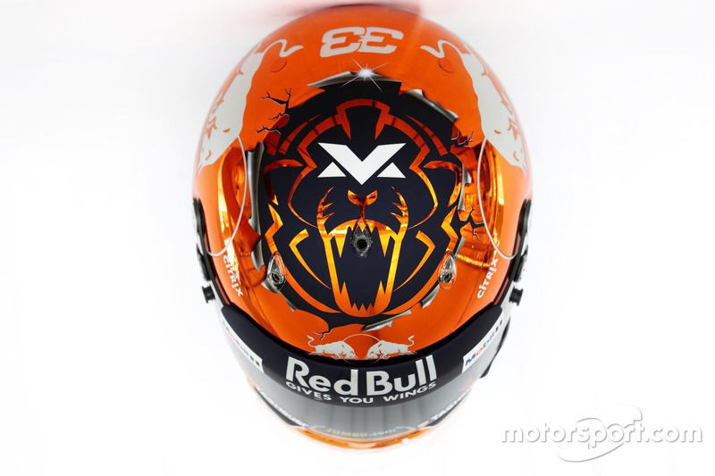 Max Verstappen, Red Bull Racing capacete Spa