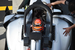 George Russell, Mercedes-Benz F1 W08 avec le Halo