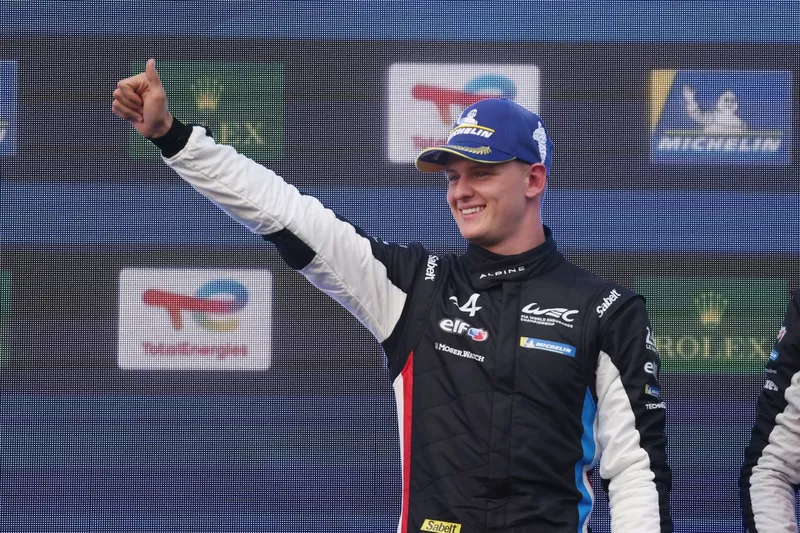 Podium : #36 Alpine Endurance Team Alpine A424 : Mick Schumacher