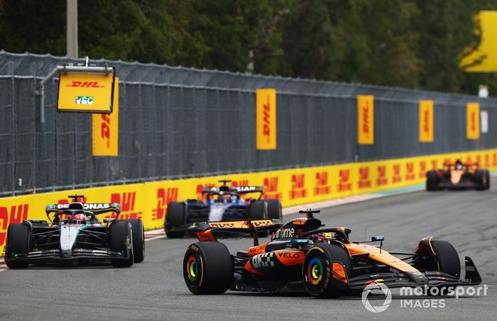 Oscar Piastri, McLaren, George Russell, Mercedes, Alexander Albon, Williams