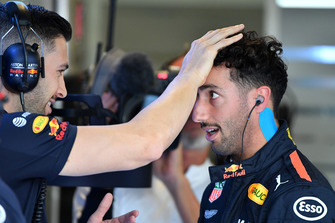 Daniel Ricciardo, Red Bull Racing con il suo fisioterapista