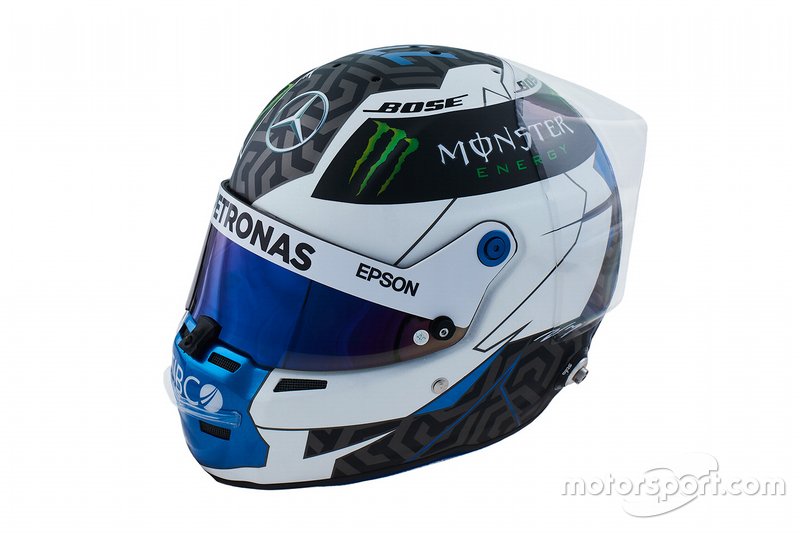 Casco de Valtteri Bottas Mercedes-AMG Petronas