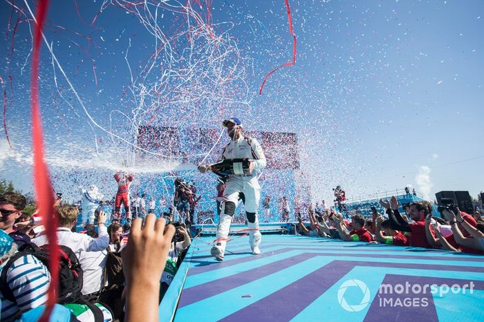Ganador, Sam Bird, Envision Virgin Racing celebra