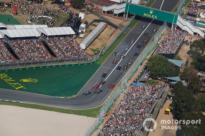 Валттері Боттас, Mercedes AMG W10, Льюіс Хемілтон, Mercedes AMG F1 W10, Себастьян Феттель, Ferrari SF90, Шарль Леклер, Ferrari SF90, Макс Ферстаппен, Red Bull Racing RB15, Даніель Ріккардо, Renault F1 Team R.S.19
