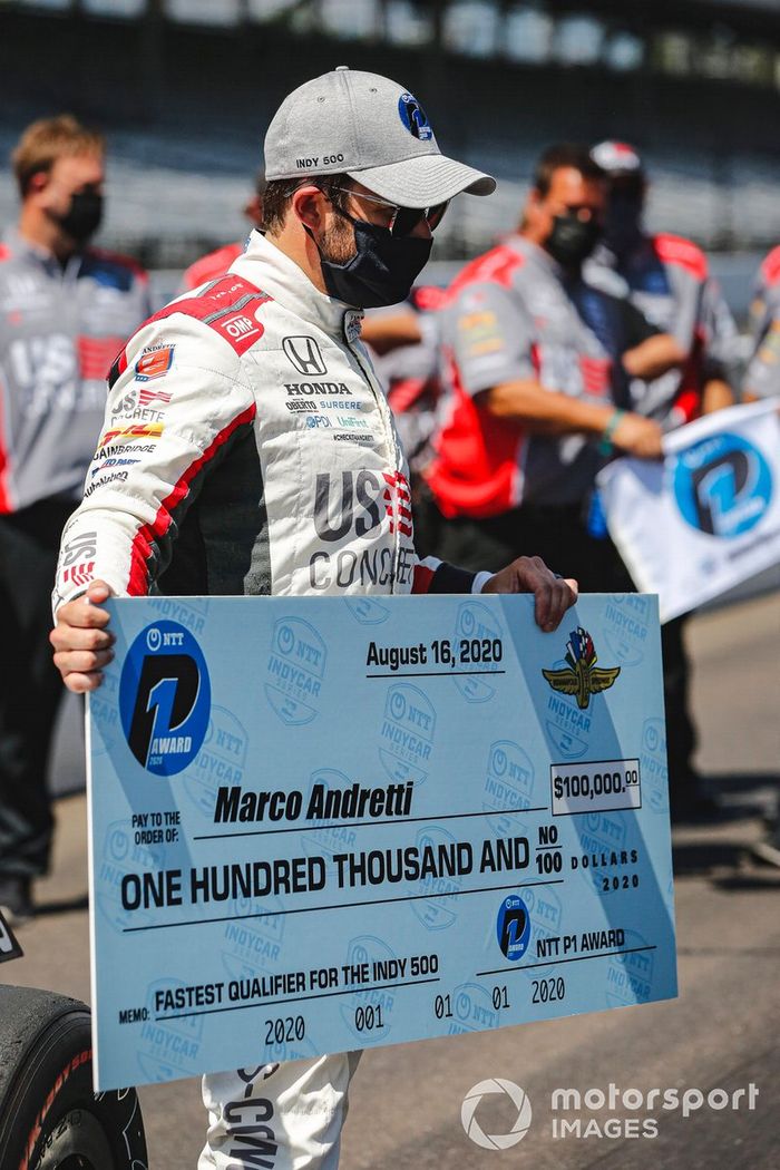Marco Andretti, Andretti Herta with Marco & Curb-Agajanian Honda, autor de la pole de la Indy 500 2020