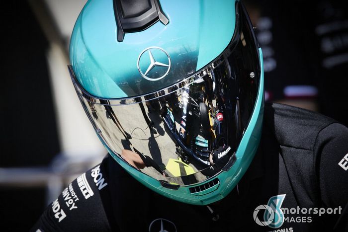 El equipo de pits de Mercedes