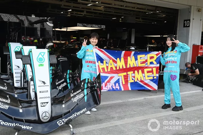 Les fans qui soutiennent Lewis Hamilton, Mercedes-AMG F1 Team