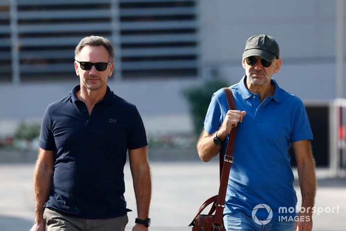 Christian Horner, Director del equipo Red Bull Racing Adrian Newey, Director de Tecnología de Red Bull Racing
