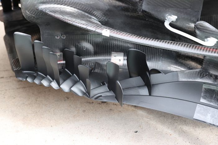 Ferrari SF21 bargeboard detail