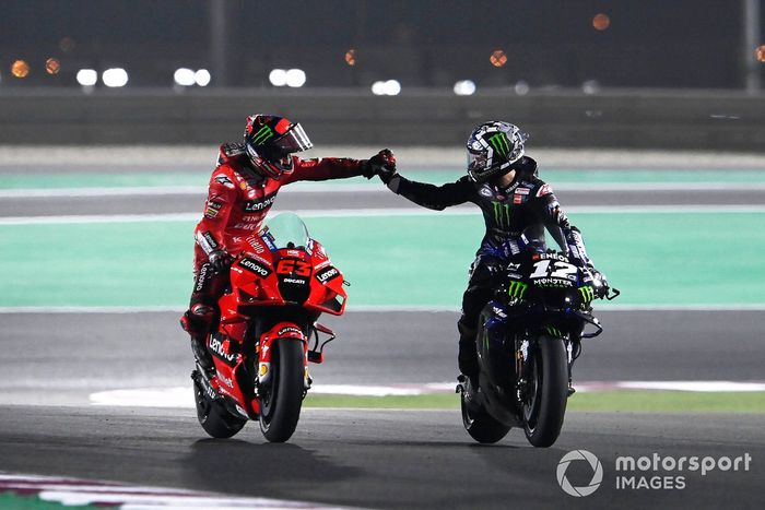 Francesco Bagnaia, Ducati Team, Maverick Vinales, Yamaha Factory Racing