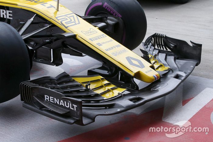 Alerón delantero del Renault Sport F1 Team R.S. 18