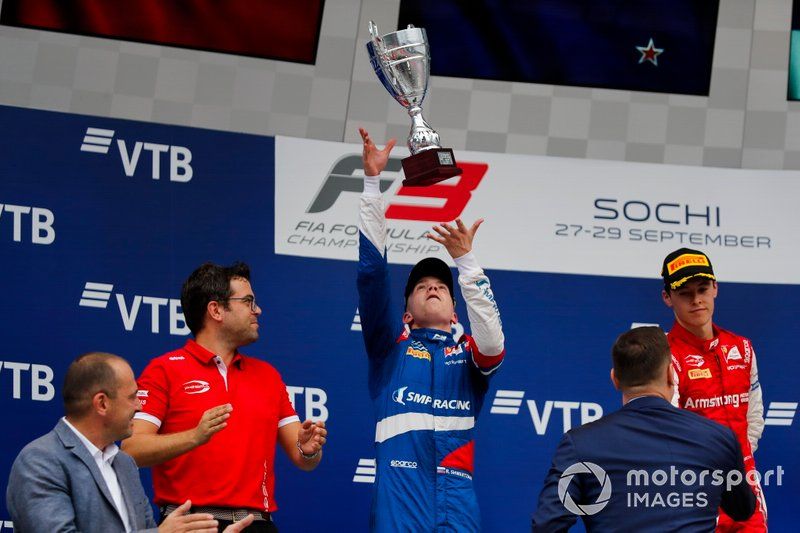 Rene Rosin, Robert Shwartzman, PREMA Racing y Marcus Armstrong, PREMA Racing 