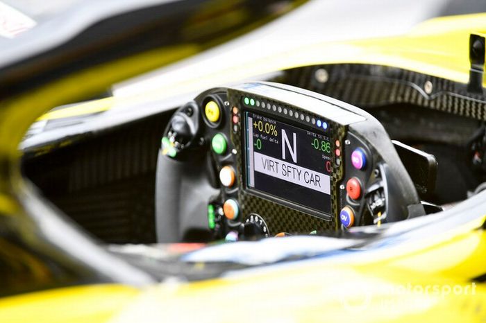 Volante del Renault R.S.19 de Nico Hulkenberg