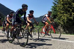 Jorge Lorenzo con el ciclista colombiano Nairo Quintana