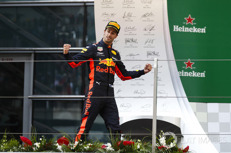 Race winner Daniel Ricciardo, Red Bull Racing