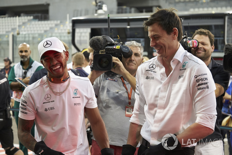 Lewis Hamilton, Mercedes AMG F1, Toto Wolff, Executive Director Mercedes AMG F1