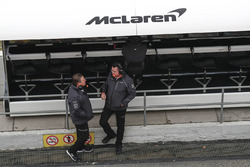 Zak Brown, Executive Director, McLaren Technology Group, Eric Boullier, Racing Director, McLaren