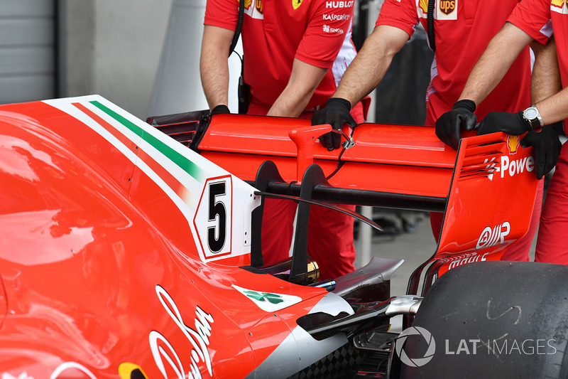 Ferrari SF71H achtervleugel