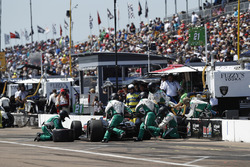 Spencer Pigot, Ed Carpenter Racing Chevrolet, pit stop