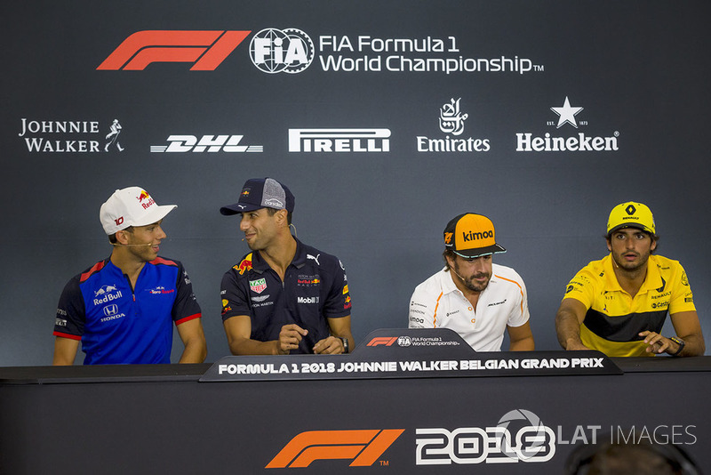 П'єр Гаслі, Scuderia Toro Rosso Toro Rosso, Даніель Ріккардо, Red Bull Racing, Фернандо Алонсо, McLaren, Карлос Сайнс-мол., Renault Sport F1 Team