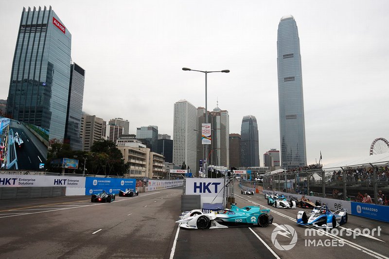 Oliver Turvey, NIO Formula E Team, NIO Sport 004 Antonio Felix da Costa, BMW I Andretti Motorsports, BMW iFE.18