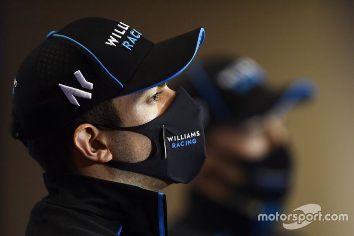 Nicholas Latifi, Williams Racing, en la conferencia de prensa