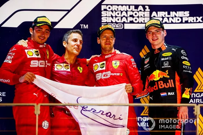 GP de Singapur - 1° Vettel y 2° Leclerc