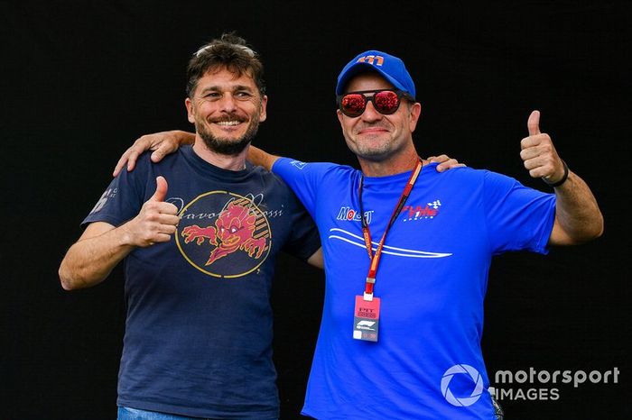 Giancarlo Fisichella y Rubens Barrichello