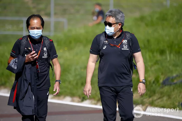 Masashi Yamamoto, General Manager, Honda Motorsport y Toyoharu Tanabe, director técnico de Honda F1