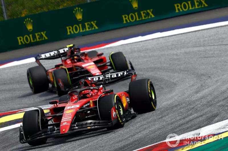 Charles Leclerc, Ferrari SF-23, Carlos Sainz, Ferrari SF-23