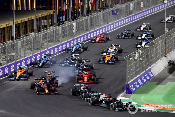 Lewis Hamilton, Mercedes W12, Valtteri Bottas, Mercedes W12, Max Verstappen, Red Bull Racing RB16B, Sergio Perez, Red Bull Racing RB16B, Charles Leclerc, Ferrari SF21