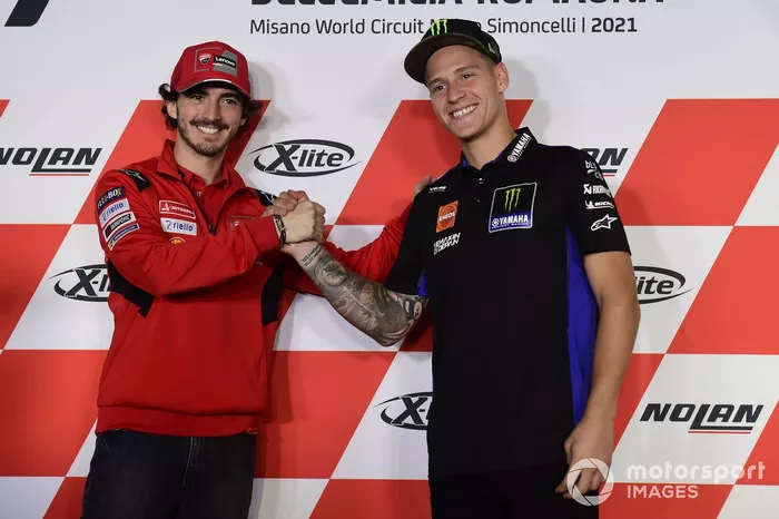 Fabio Quartararo, Yamaha Factory Racing, Francesco Bagnaia, Ducati Team
