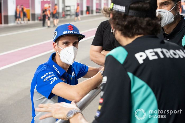 Alex Rins, Team Suzuki MotoGP, Valentino Rossi, Petronas Yamaha SRT