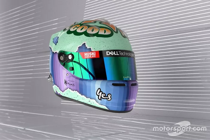 Casco de Daniel Ricciardo, McLaren